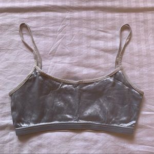 Vintage Silver Bandeau Bralette